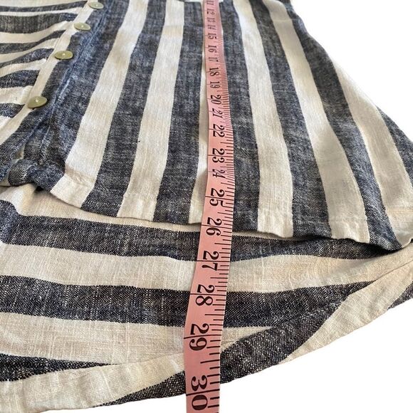 Soft Surroundings | Camina Linen Blend Shirt, Size M - Picture 7 of 8